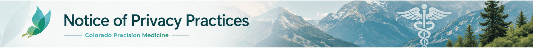 Notice of Privacy Practices for Colorado Precision Medicine.