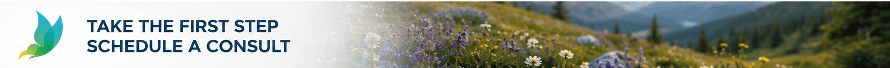 Scenic Colorado landscape with mountains and wildflowers for health consultation.
