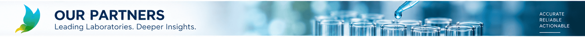 Colorado Precision Medicine logo with partners and laboratory imagery.